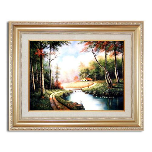 朋友剛裝修完就掛上了這樣的壁畫,做電視背景墻,小戶型也太潮了