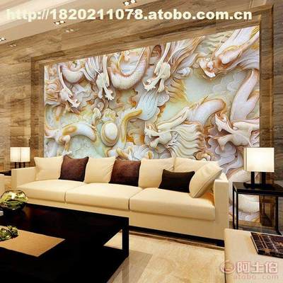【無縫墻布 墻紙 3D富貴吉祥沙發(fā)電視背景墻 大型壁畫個(gè)性定制廠家】 - 產(chǎn)品庫
